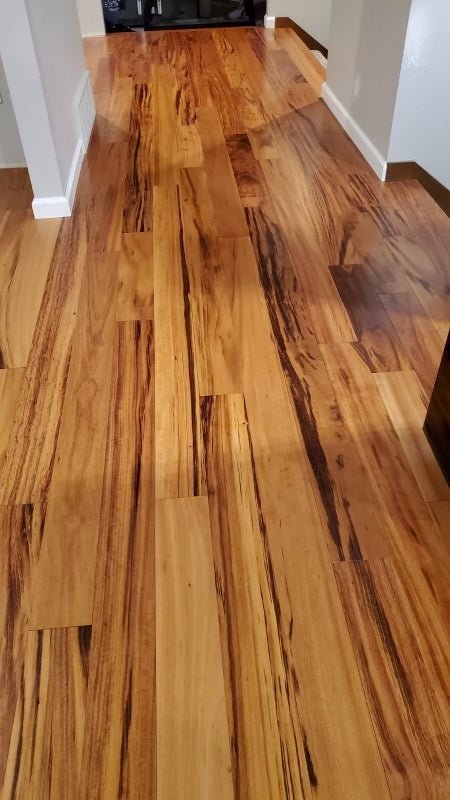 Brazilian Koa (Tigerwood) Prefinished Solid Premium/A Grade 3/4" x 4" x Random Length 1' - 7' - Hardwood Prefinished - BKPFCL - 34x4 - Brazilian Direct LTD