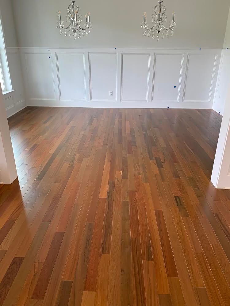 Brazilian Walnut Prefinished Solid Premium/A Grade 3/4" x 3 1/4" x Random Length 1' - 7' - Hardwood Prefinished - BWPFCL - 34x314 - Brazilian Direct LTD